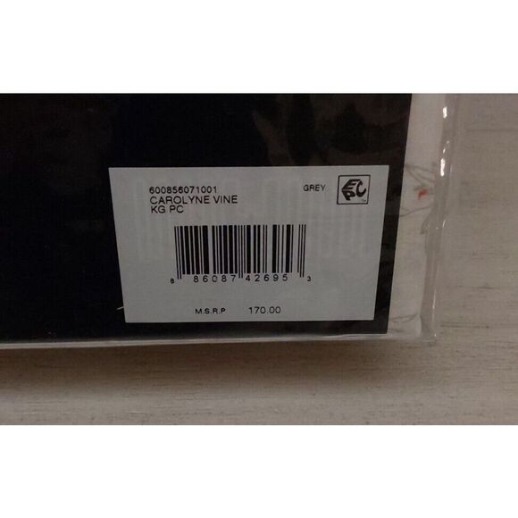 Ralph Lauren CAROLYNE VINE White Grey Floral Cotton King Pillowcases 2-Pack - Picture 10 of 10